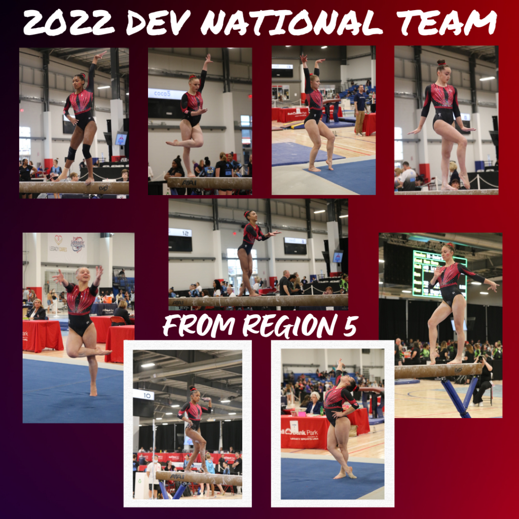 2022 Region 5 Level 10 DEV National Team Members Region 5 Gymnastics