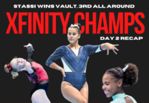 Stassi Wins Vault takes 3rd All Around to Close the Xfinity Championships- Day 2 Recap