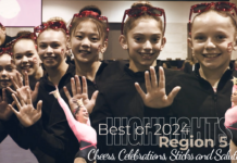 Cheers, Celebrations, Sticks and Salutes of 2024 | Best of Region 5 Gymnastics Highlights